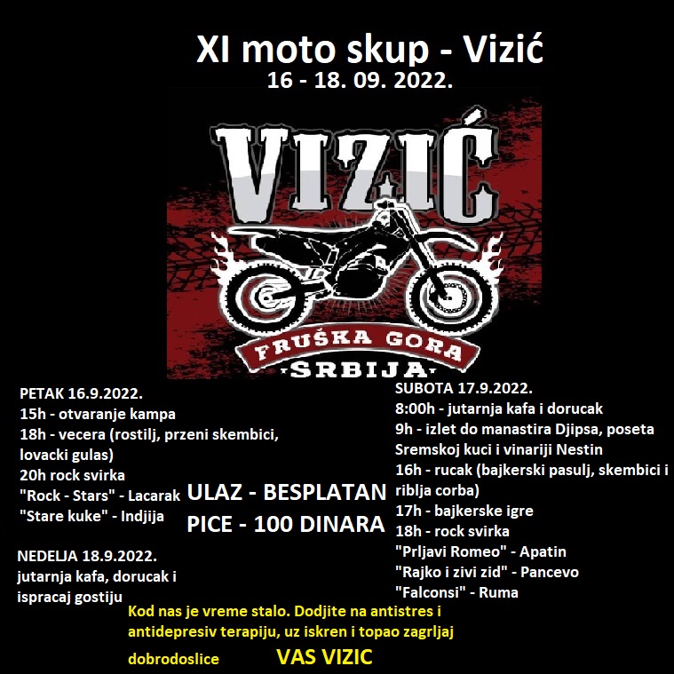 Bačka Palanka XI Moto skup u Viziću