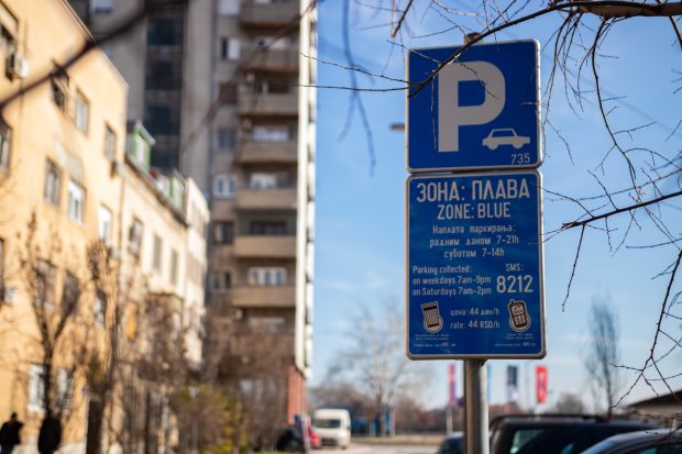 plava zona, parking