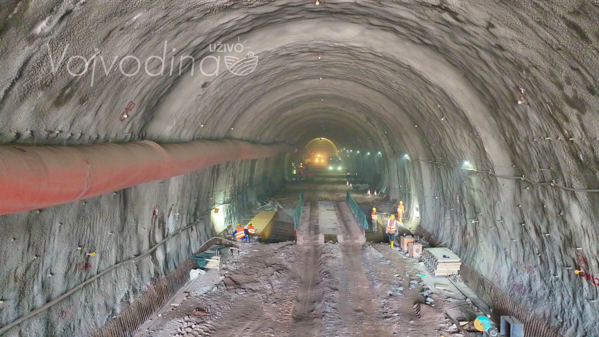 Tunel kroz Frušku goru, bušenje u toku, Fruškogorski koridor