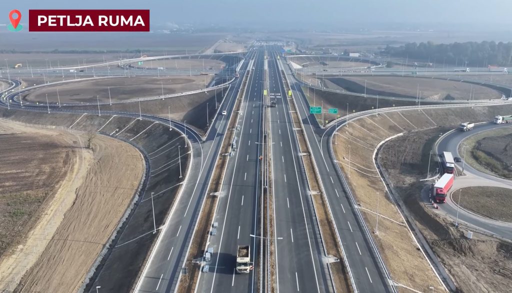 Petlja Ruma, auto-put Ruma Šabac, Vojvodina uzivo