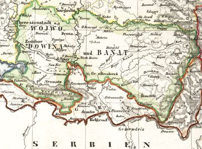 Srpsko Vojvodstvo - vojna granica. Foto: Wikipedia public domain 