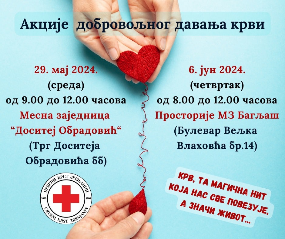 dobrovoljno davanje krvi poster