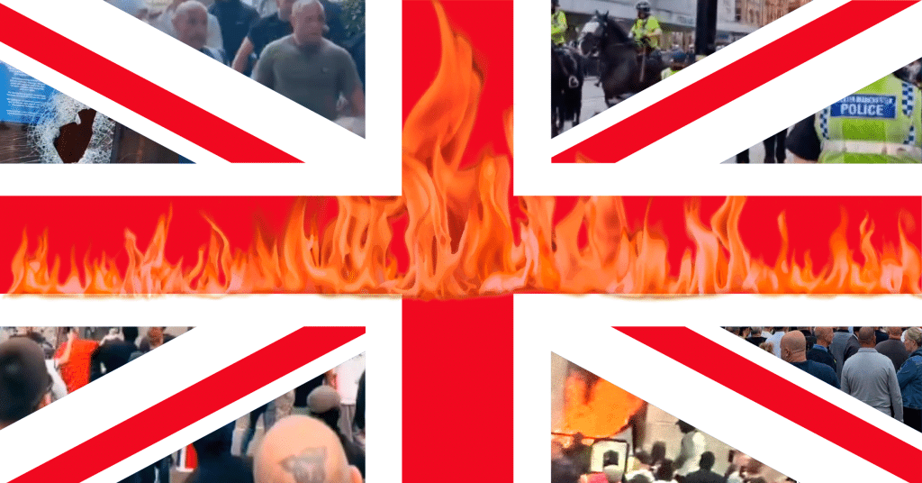 Velika Britanija u plamenu