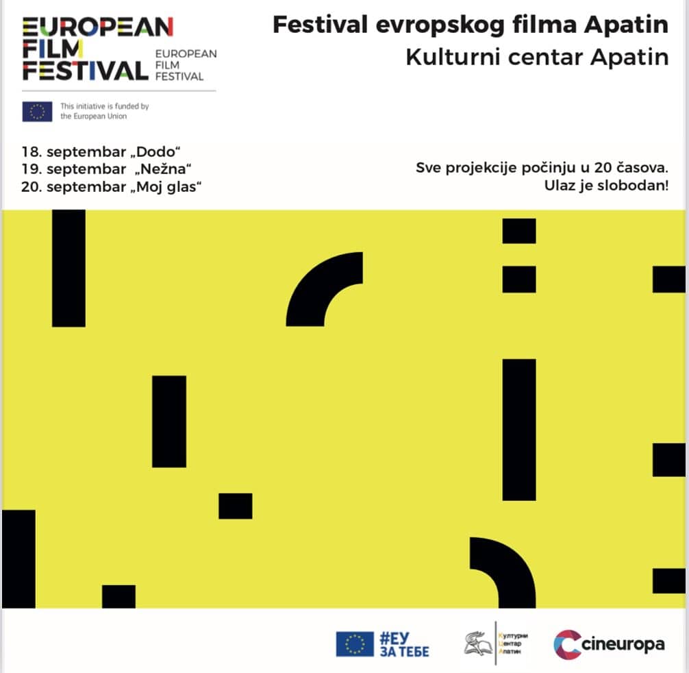 „Festival evropskog filma“ 18. 19. i 20. septembra