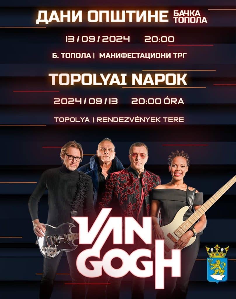 Koncert Van Gogha na Manifestacionom trgu u Bačkoj Topoli