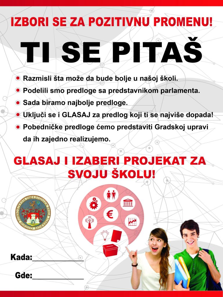 Srednjoškolci biraju projekat koji će se realizovati participativnim budžetiranjem