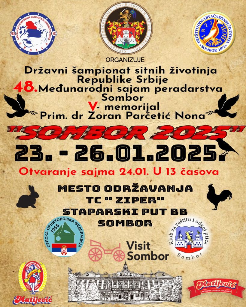 Međunarodni sajam peradarstva od 24. do 26. januara