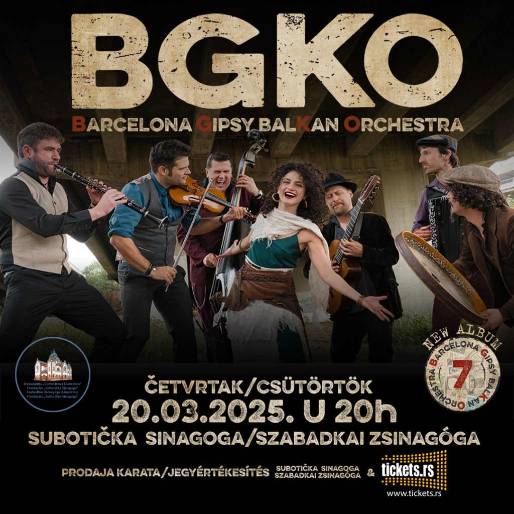 BGKO - Barcelona Gipsy balKan Orchestra nastupa u Subotici