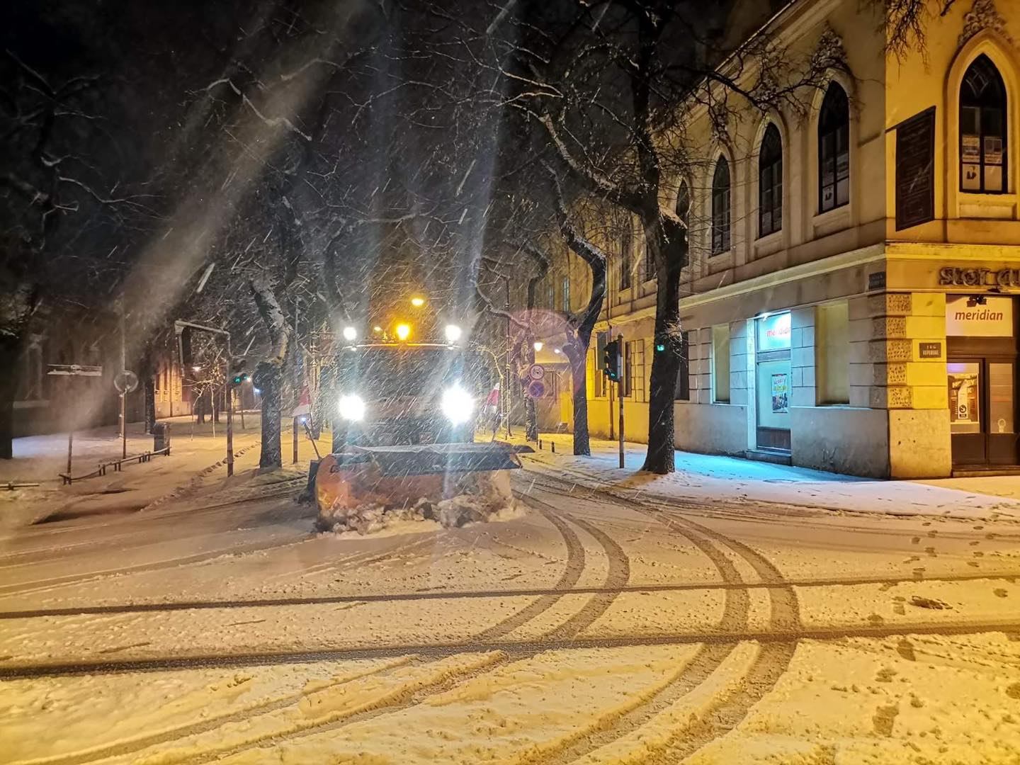 (FOTO) Zimska služba somborskog „Zelenila“ na terenu