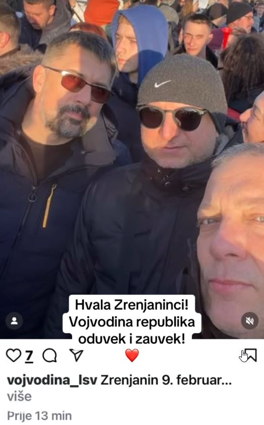 Zrenjanin protesti TikTok Preentscreen Vojvodina republika