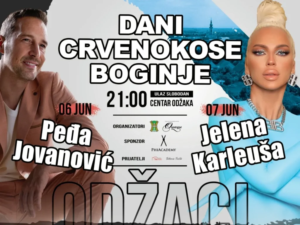 Peđa Jovanović i Jelena Karleuša na „Danima Crvenokose boginje“