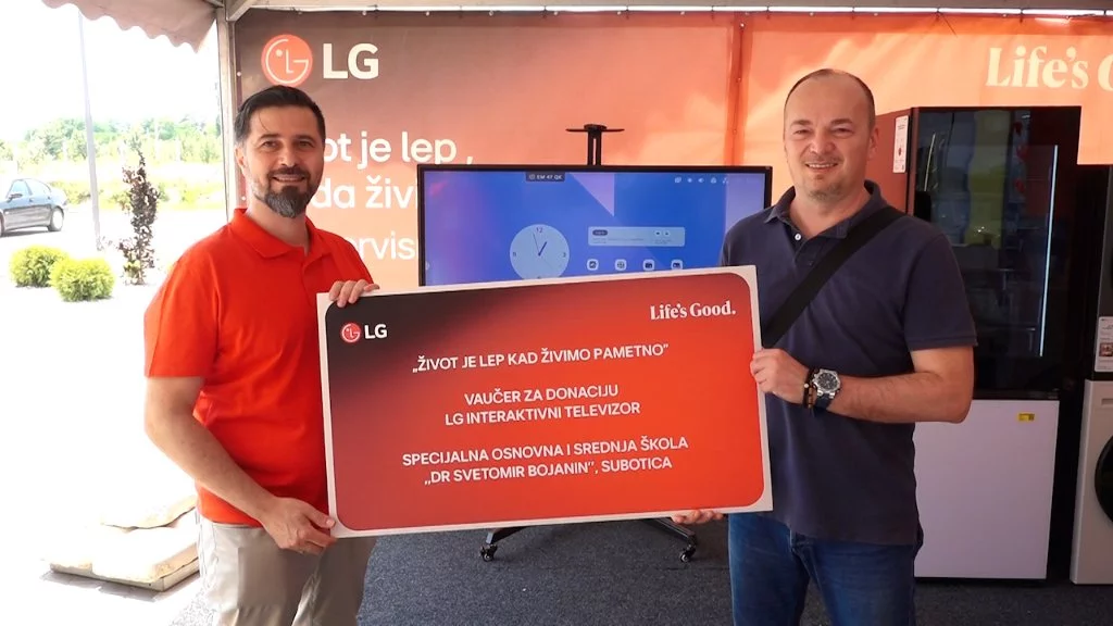 OISŠ „Svetomir Bojanin” dobila interaktivni televizor od kompanije LG
