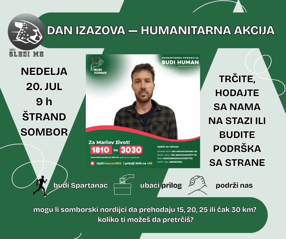Humanitarni javno-trenažni događaj za Maria 20. jula