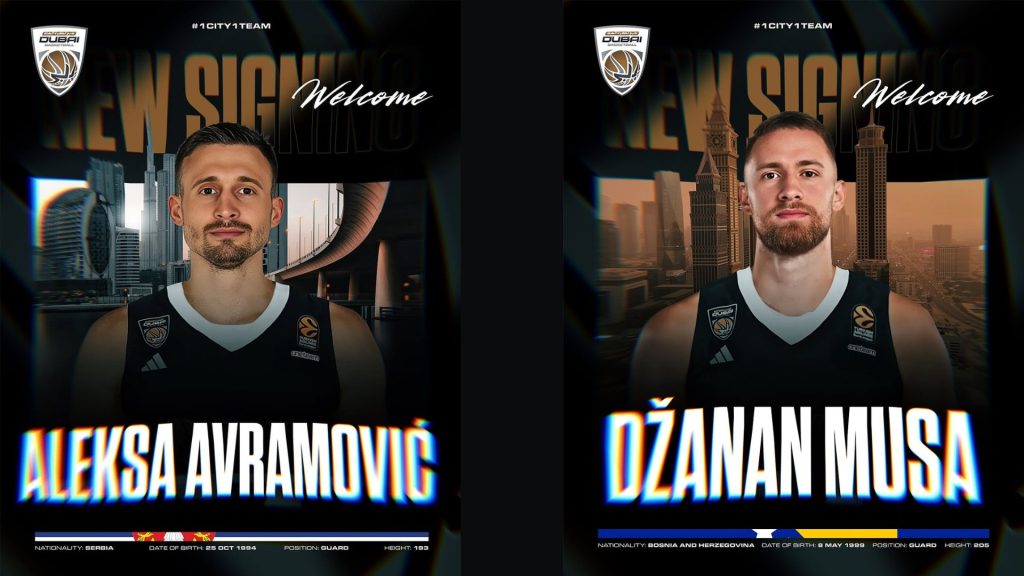 Aleksa Avramović Džanan Musa Dubai BC Transferi